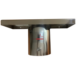 Tablette avec cendrier demi-spérique 2 litre