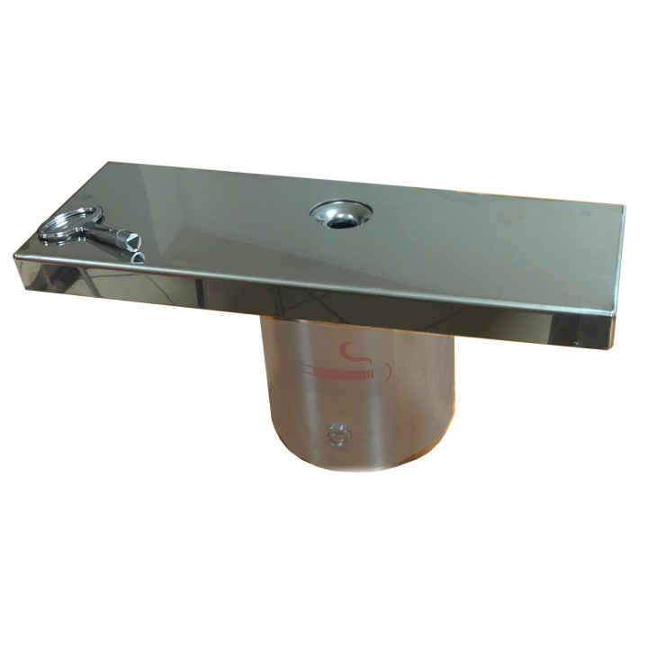 Tablette avec cendrier demi-spérique 2 litre