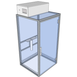 SYCLOP 601 la cabine conforme pour 3 fumeurs maxi facile à vivre