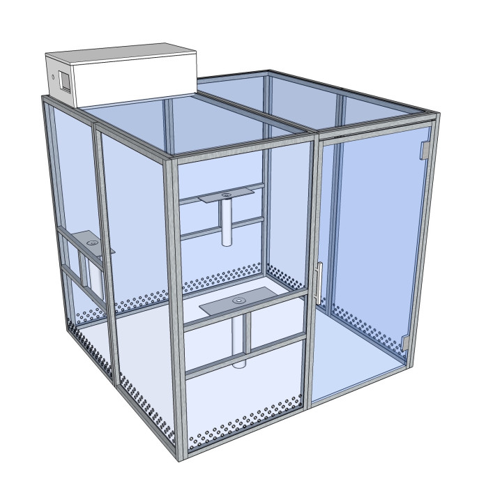 SYCLOP 604 la cabine conforme pour 12 fumeurs maxi facile à vivre
